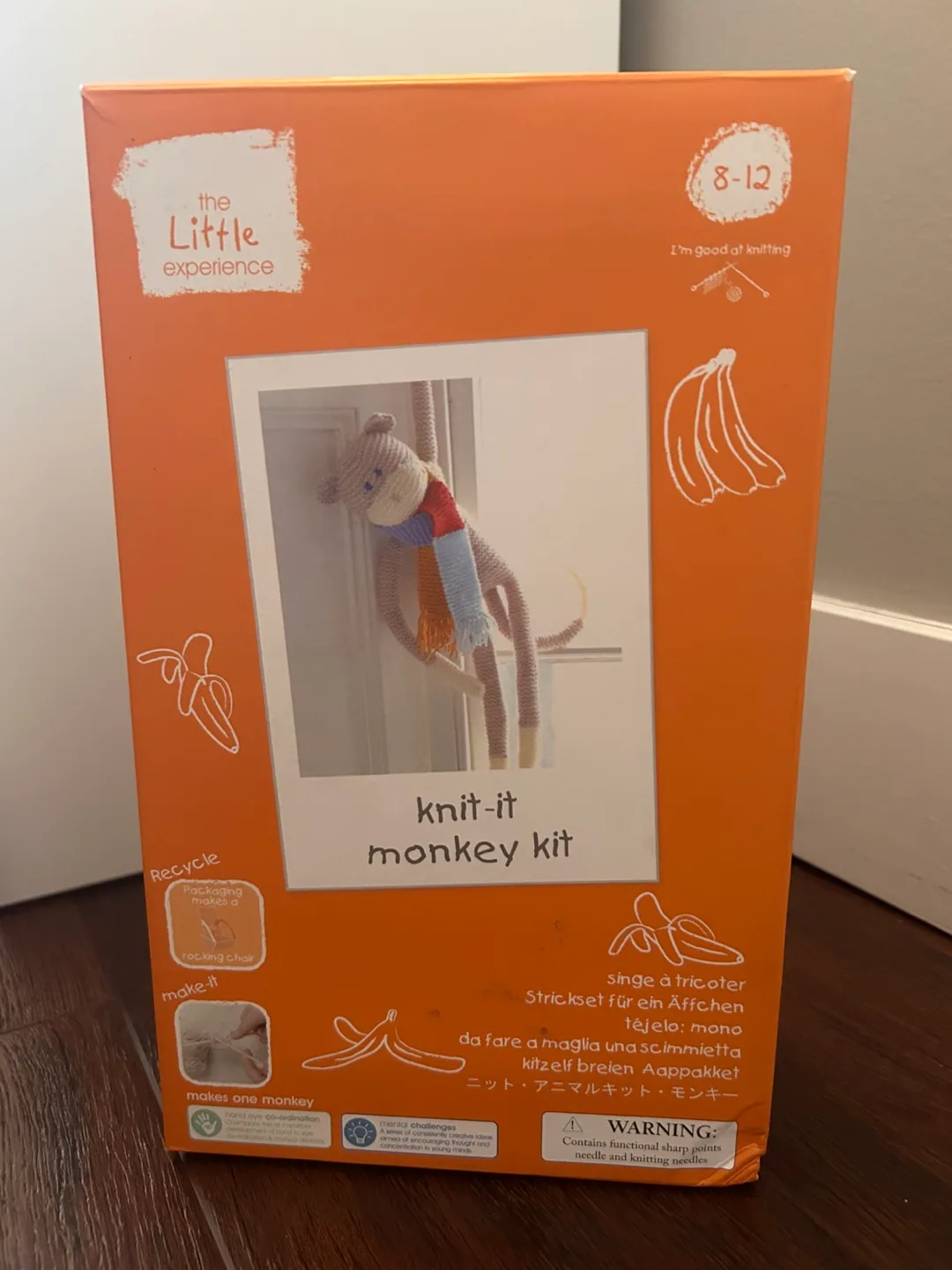 Handmade Knit-It Monkey Kit Beginner Friendly DIY Craft Set thumbnail