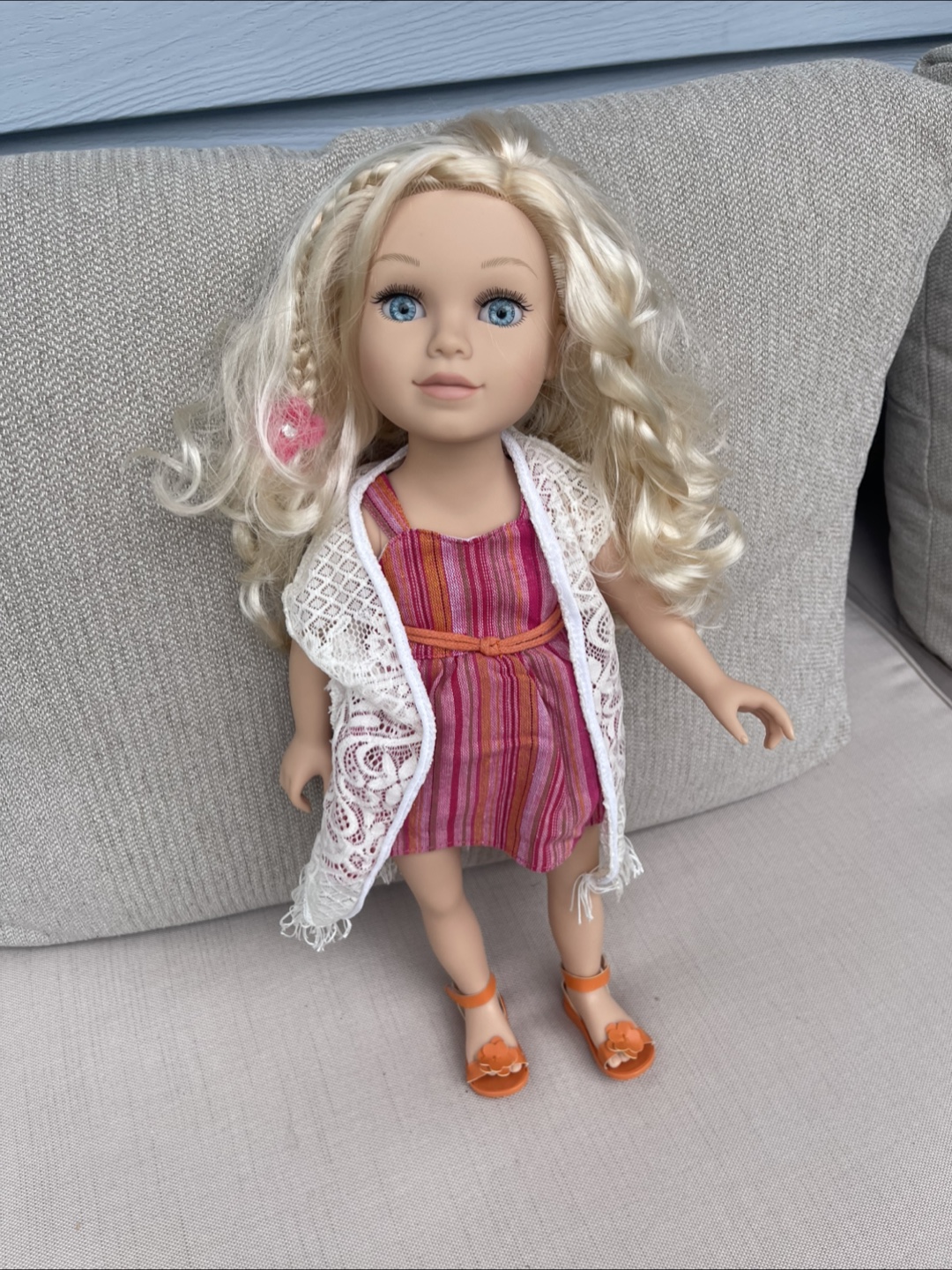 Blonde Hair Doll with Clothes