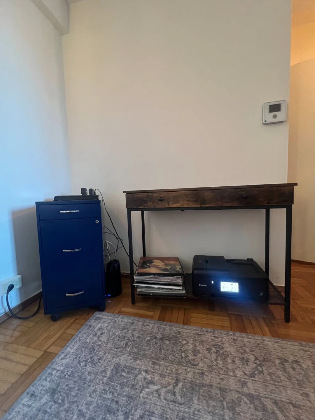 Blue 3-Drawer Rolling File Cabinet - photo 3
