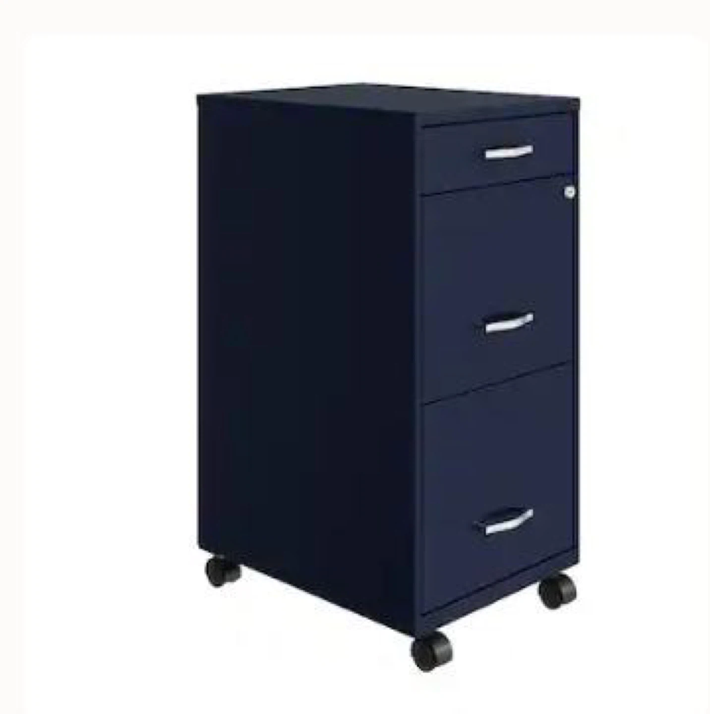 Blue 3-Drawer Rolling File Cabinet - photo 5