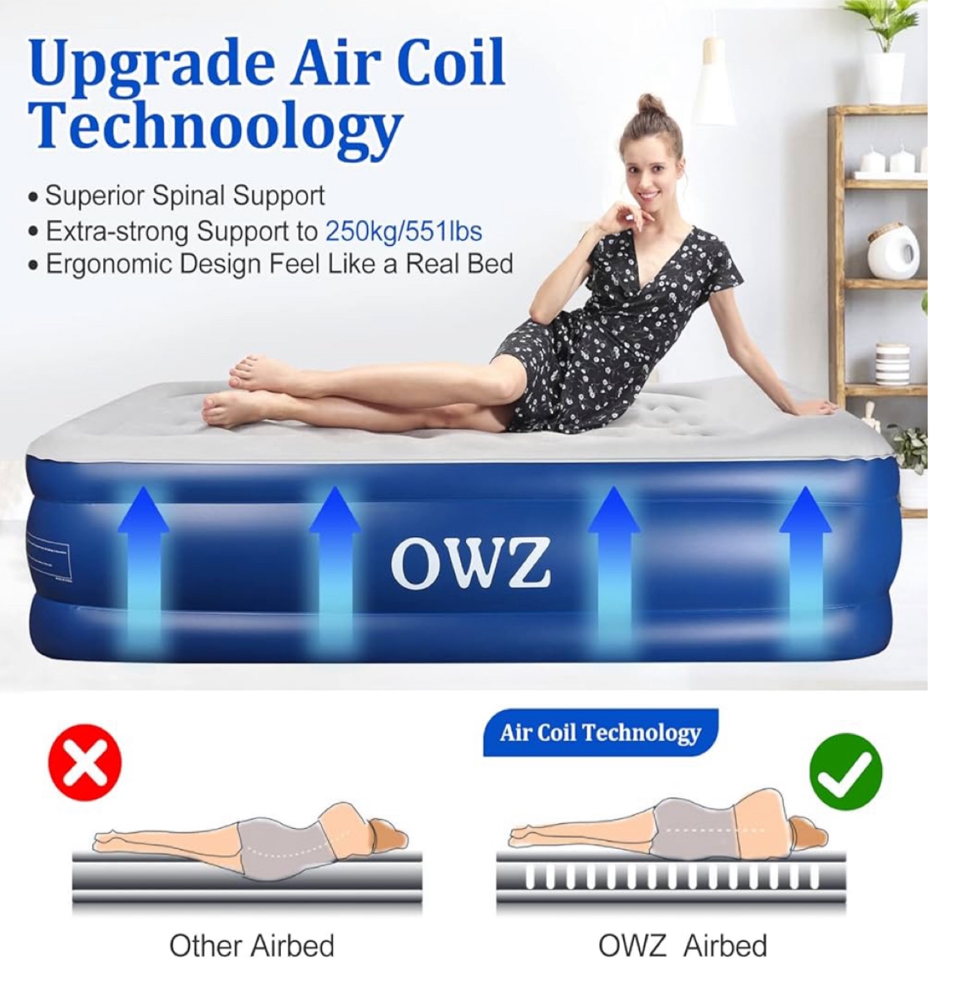 Air Mattress - 75in x 39in