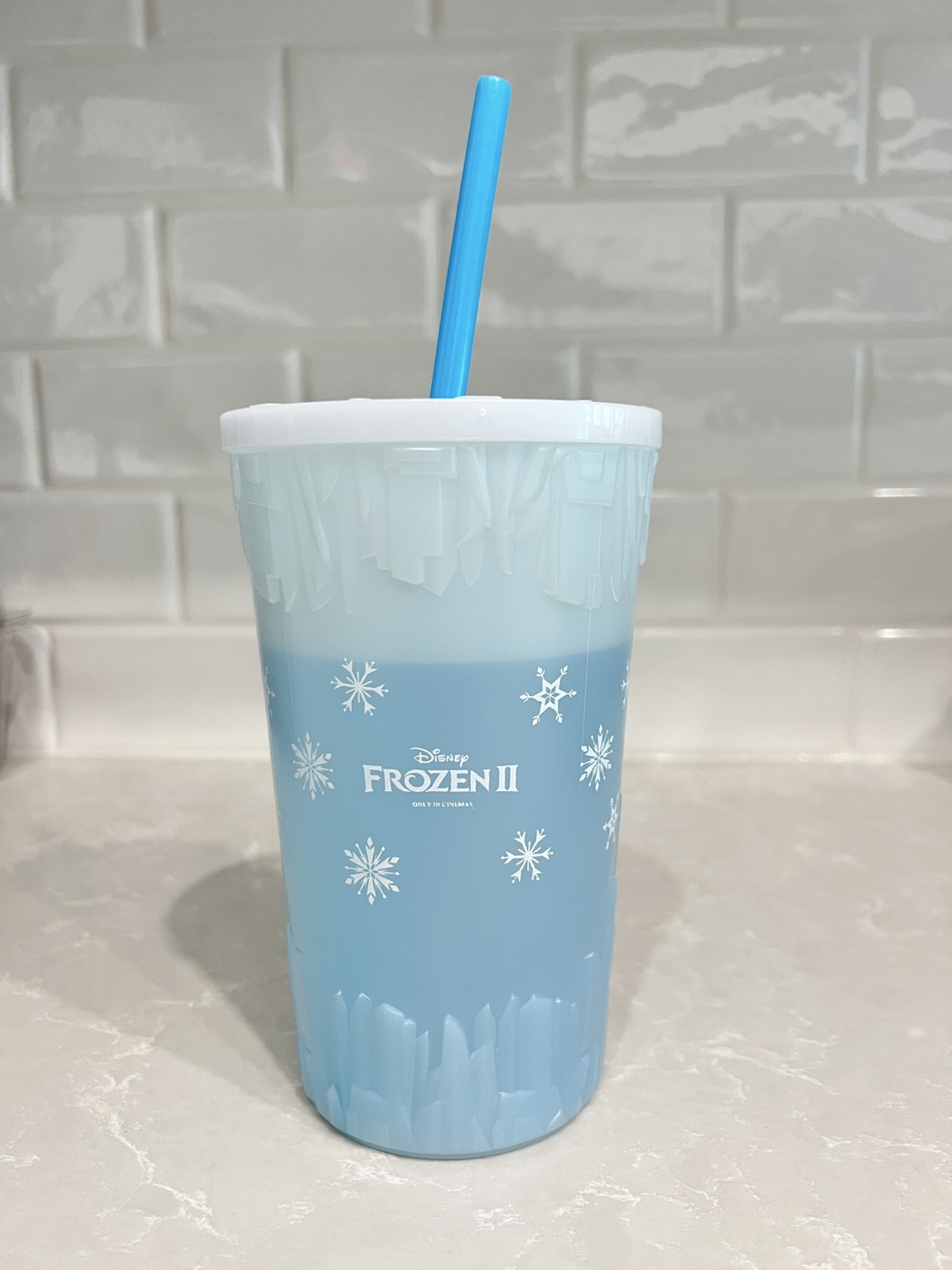 Disney Frozen II Color-Changing Tumbler Cup with Straw (New)