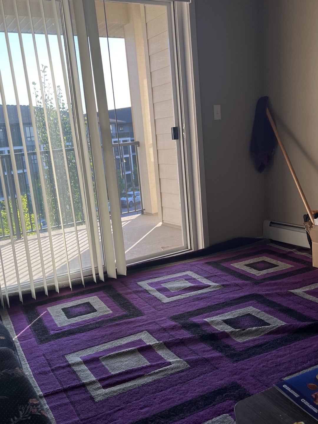Purple Patterned Area Rug