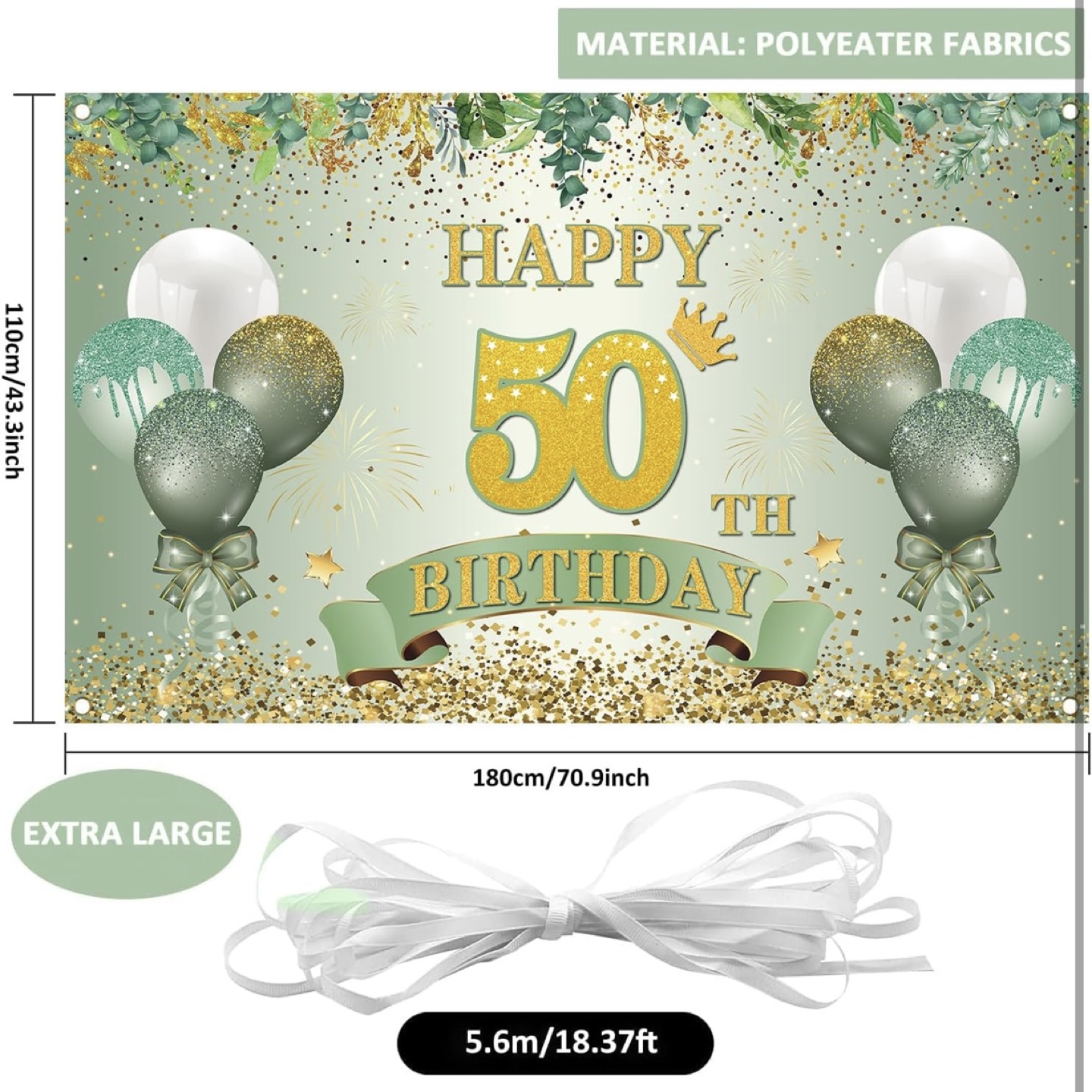 50th Birthday Party Decoration Set - New - photo 2