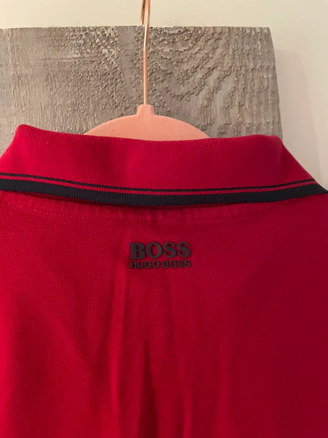 Hugo Boss Red Long Sleeve Polo Shirt image indicator(4)