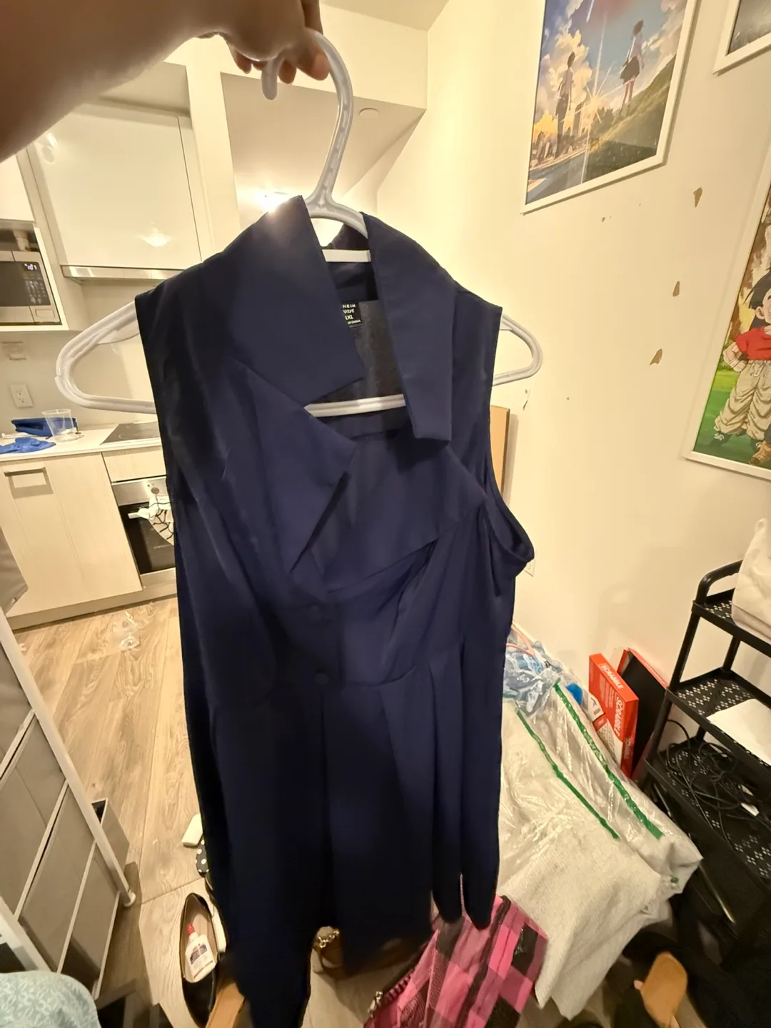 Shein Navy Blue Dress - Size 1XL