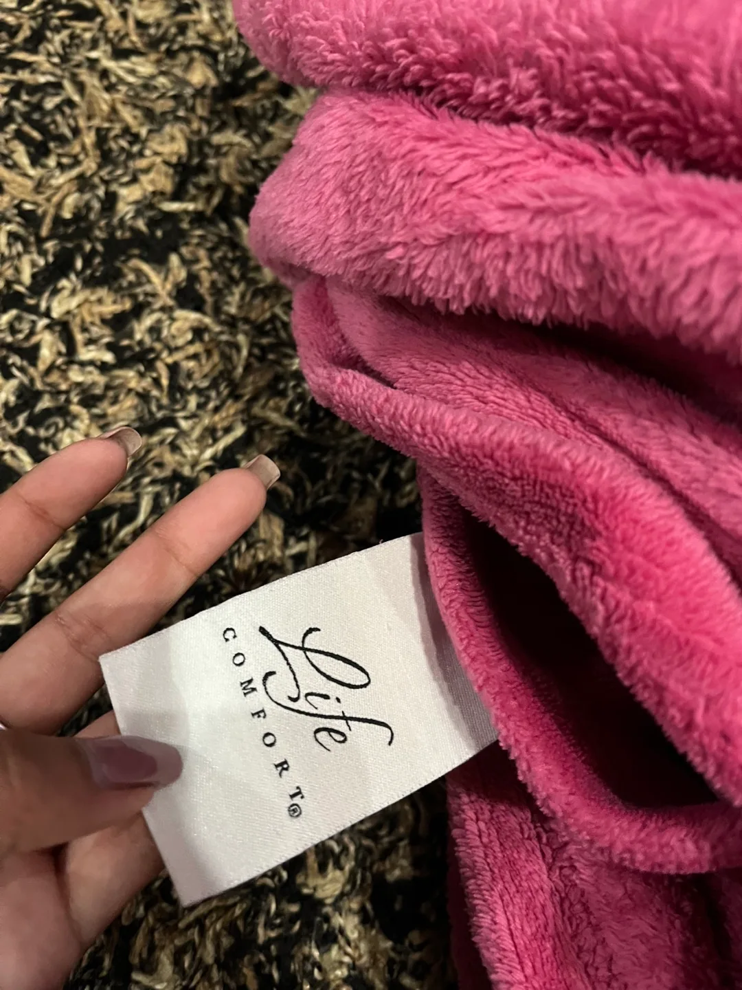 Life Comfort Pink Blanket - Cosy & Soft image indicator(3)