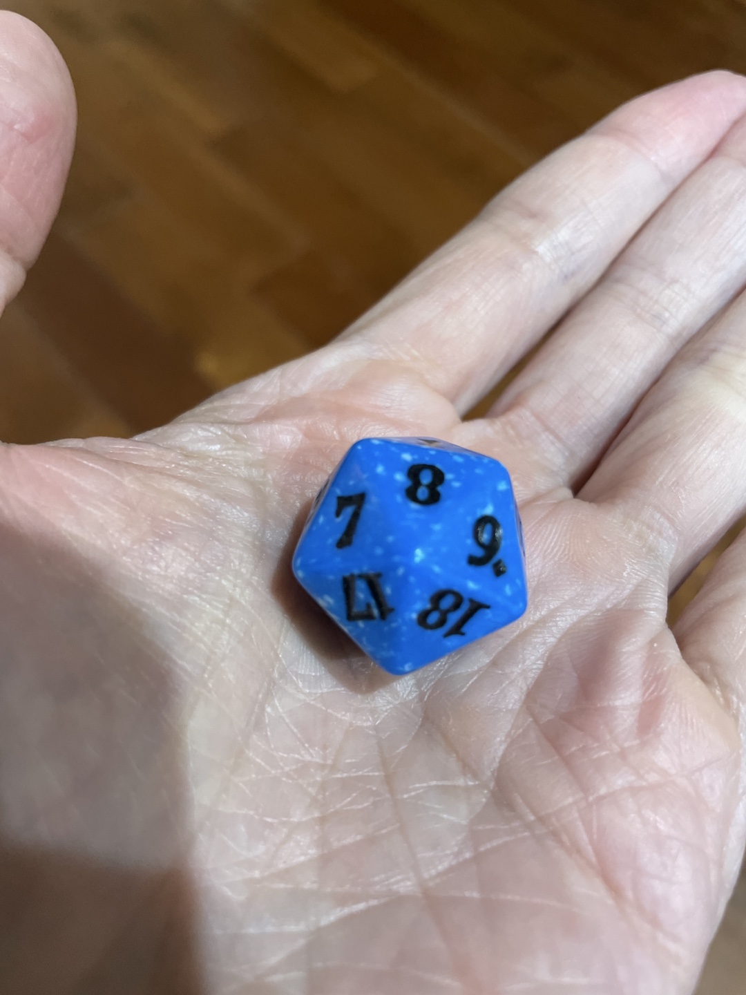 Blue D20 Dice
