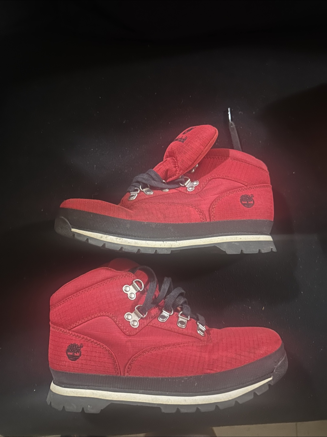 Timberland Euro Hiker Boots - Red, US Size 4.5