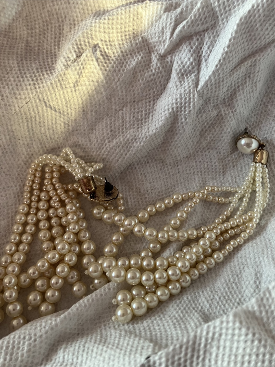 Pearl Tassel Earrings