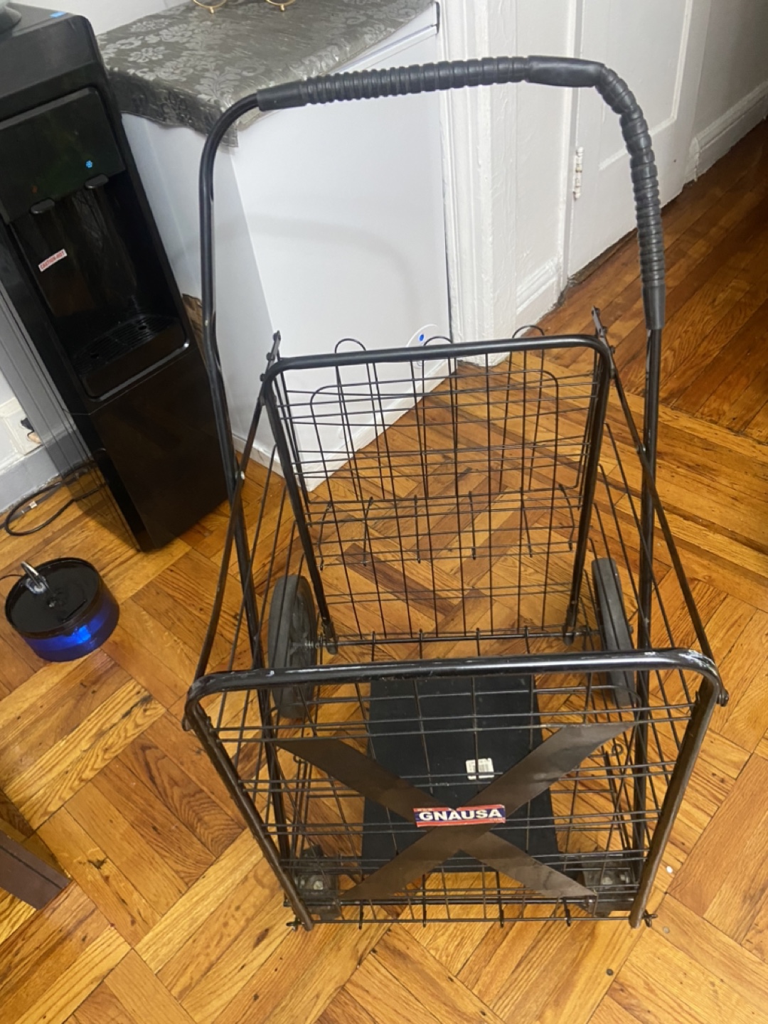 GNAUSA Folding Shopping Cart - Black - photo 2