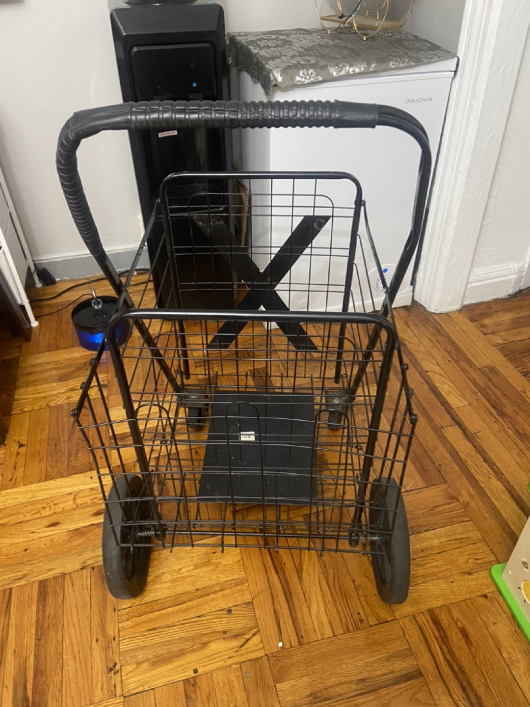 GNAUSA Folding Shopping Cart - Black - photo 3