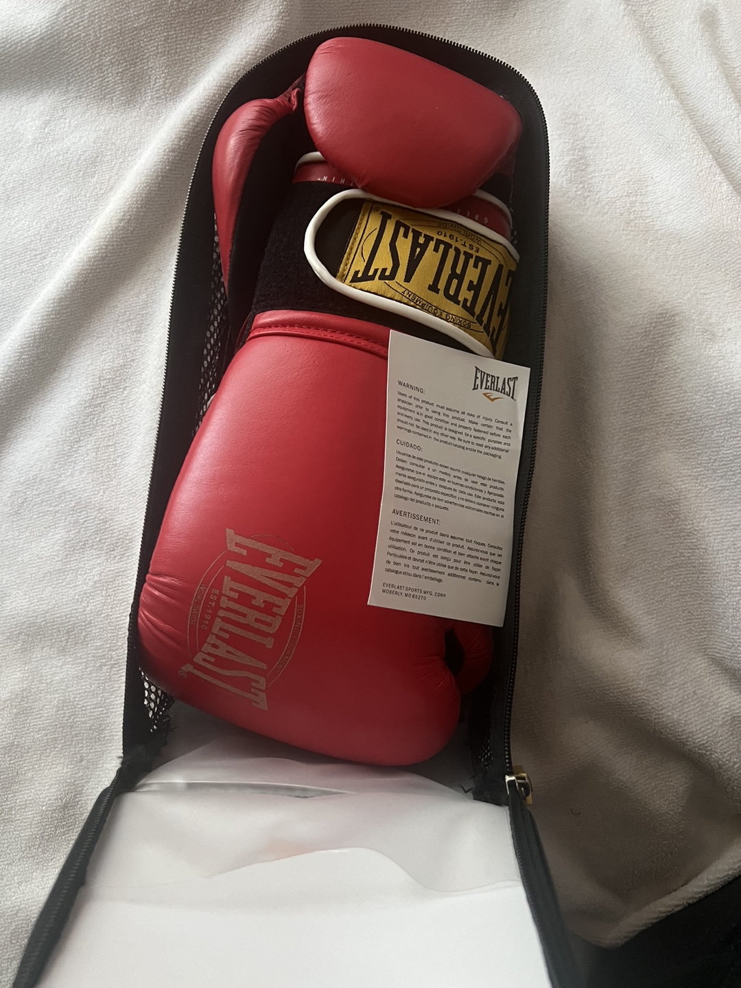 Everlast  Leather Boxing Gloves 12 oz - New - photo 2