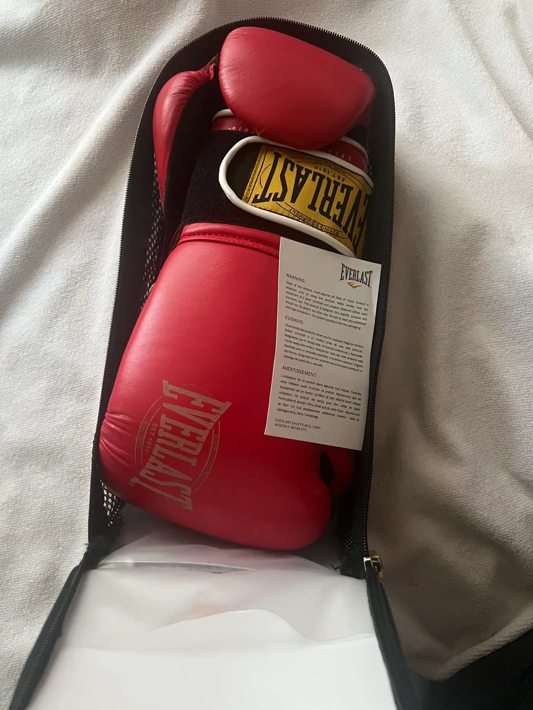 Everlast  Leather Boxing Gloves 12 oz - New image indicator(2)