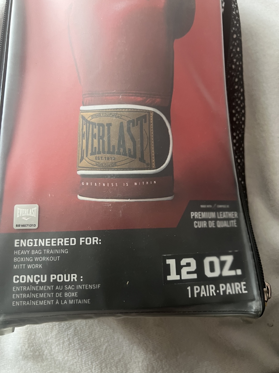 Everlast  Leather Boxing Gloves 12 oz - New - photo 3