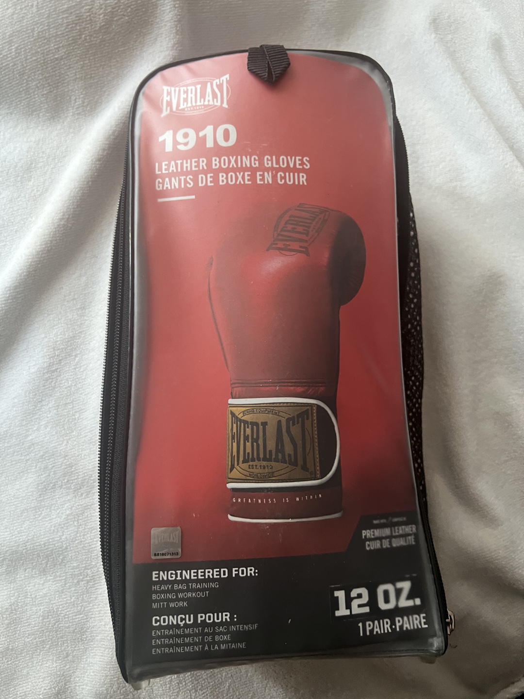 Everlast  Leather Boxing Gloves 12 oz - New