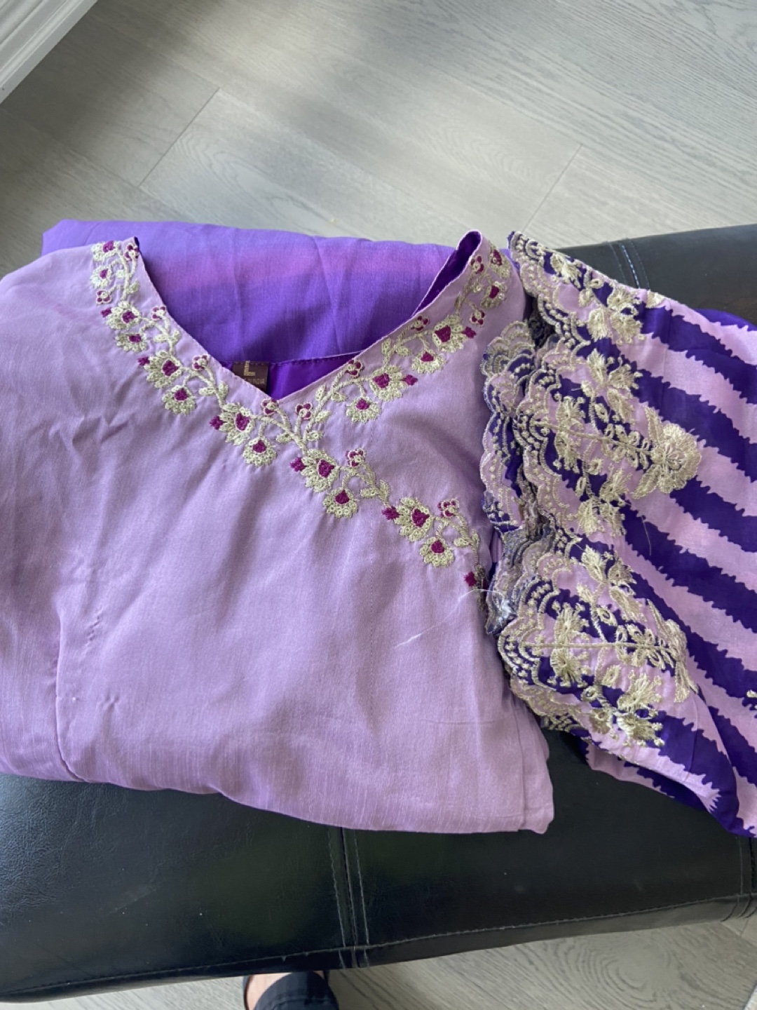 Purple Ombre Anarkali Dress
