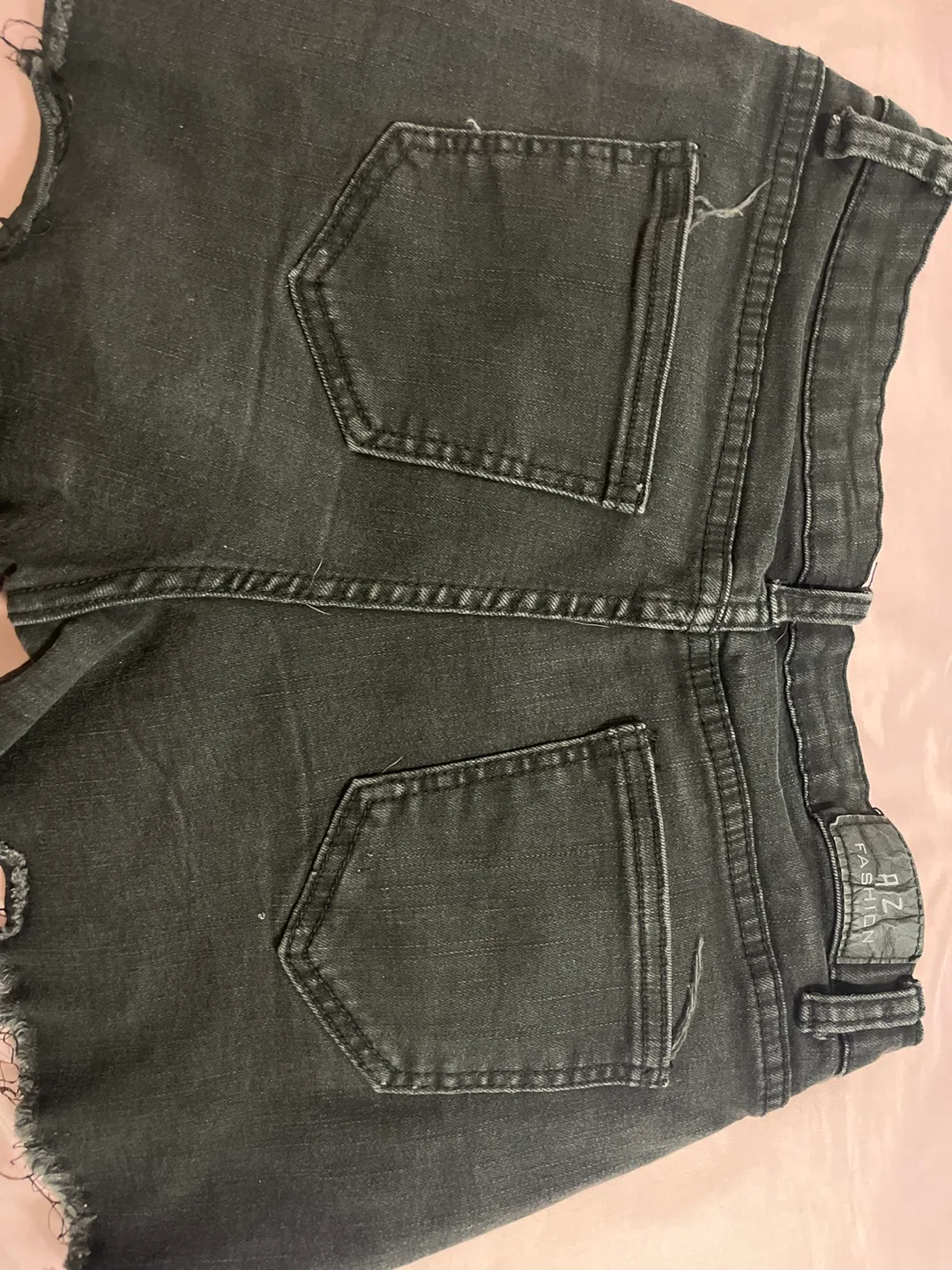 Black Denim Shorts Size 33-1 image indicator(3)