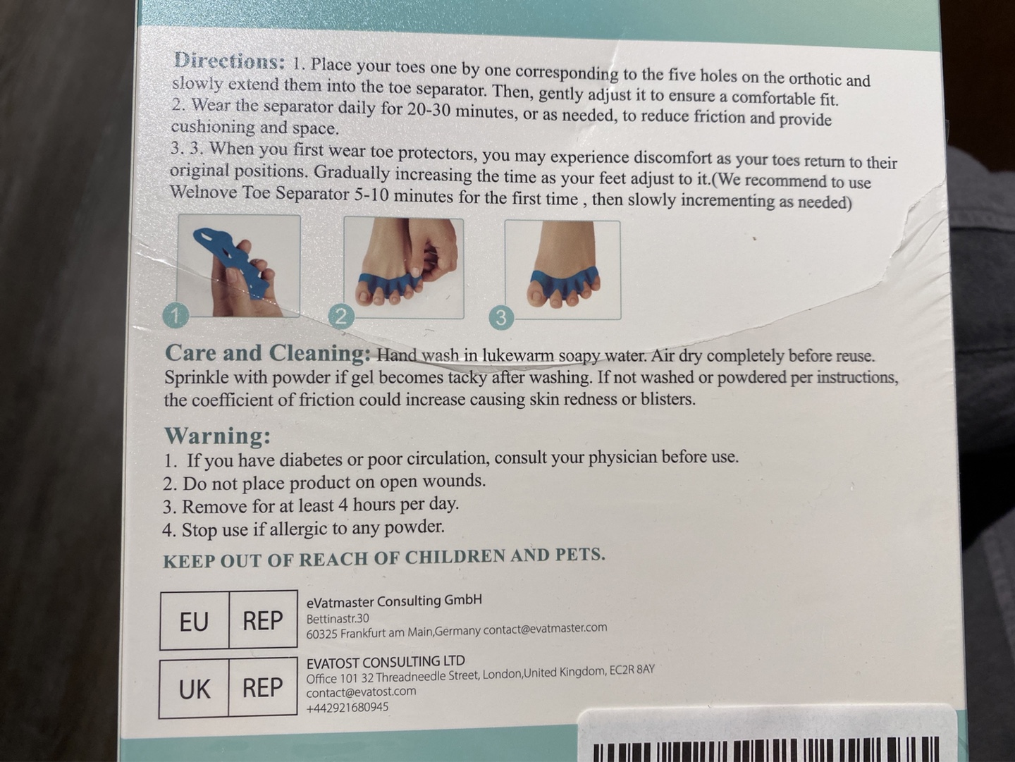 Toe separators - photo 2
