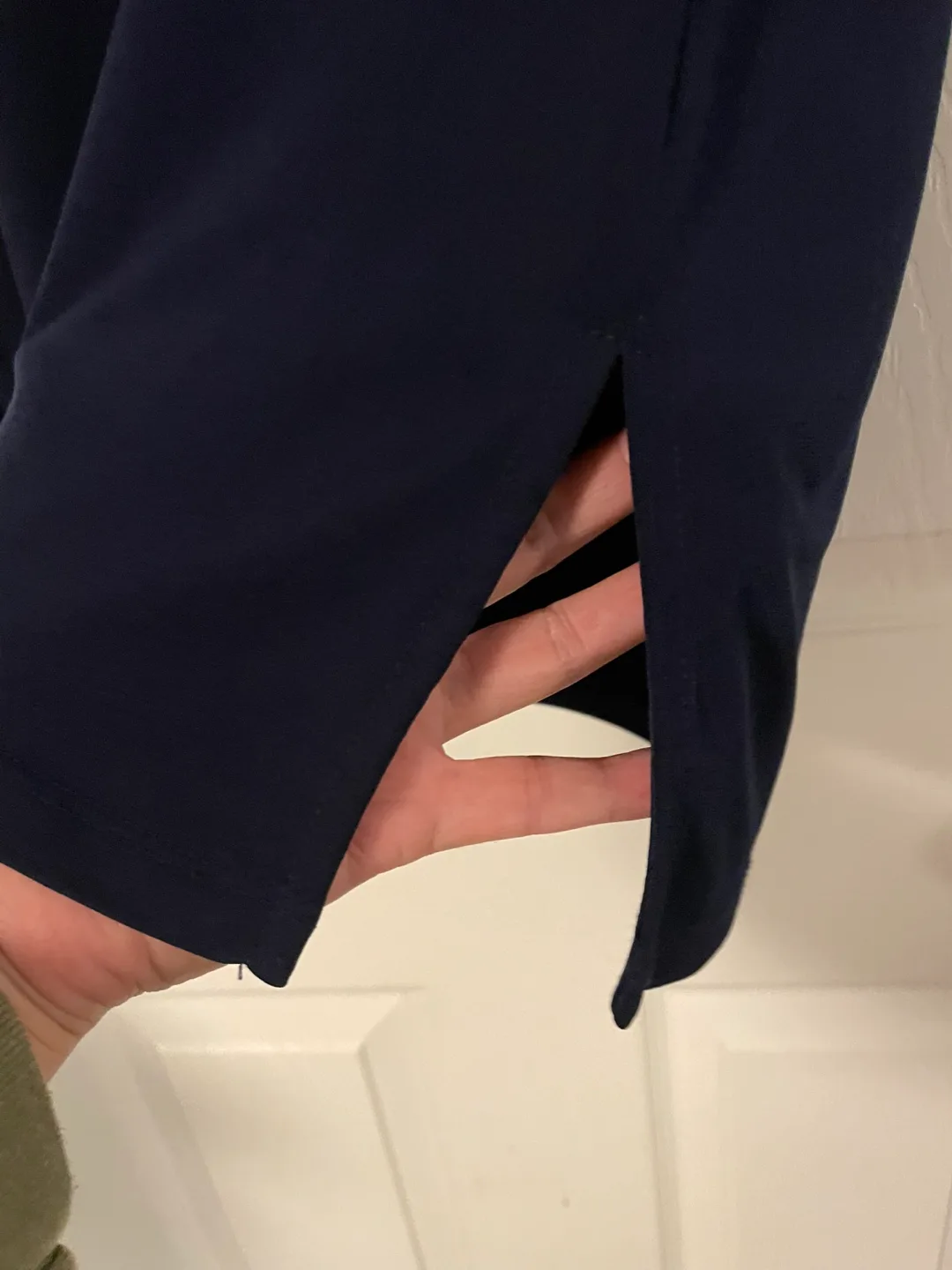 Michael Kors Navy & White Sleeveless Top Size S image indicator(5)