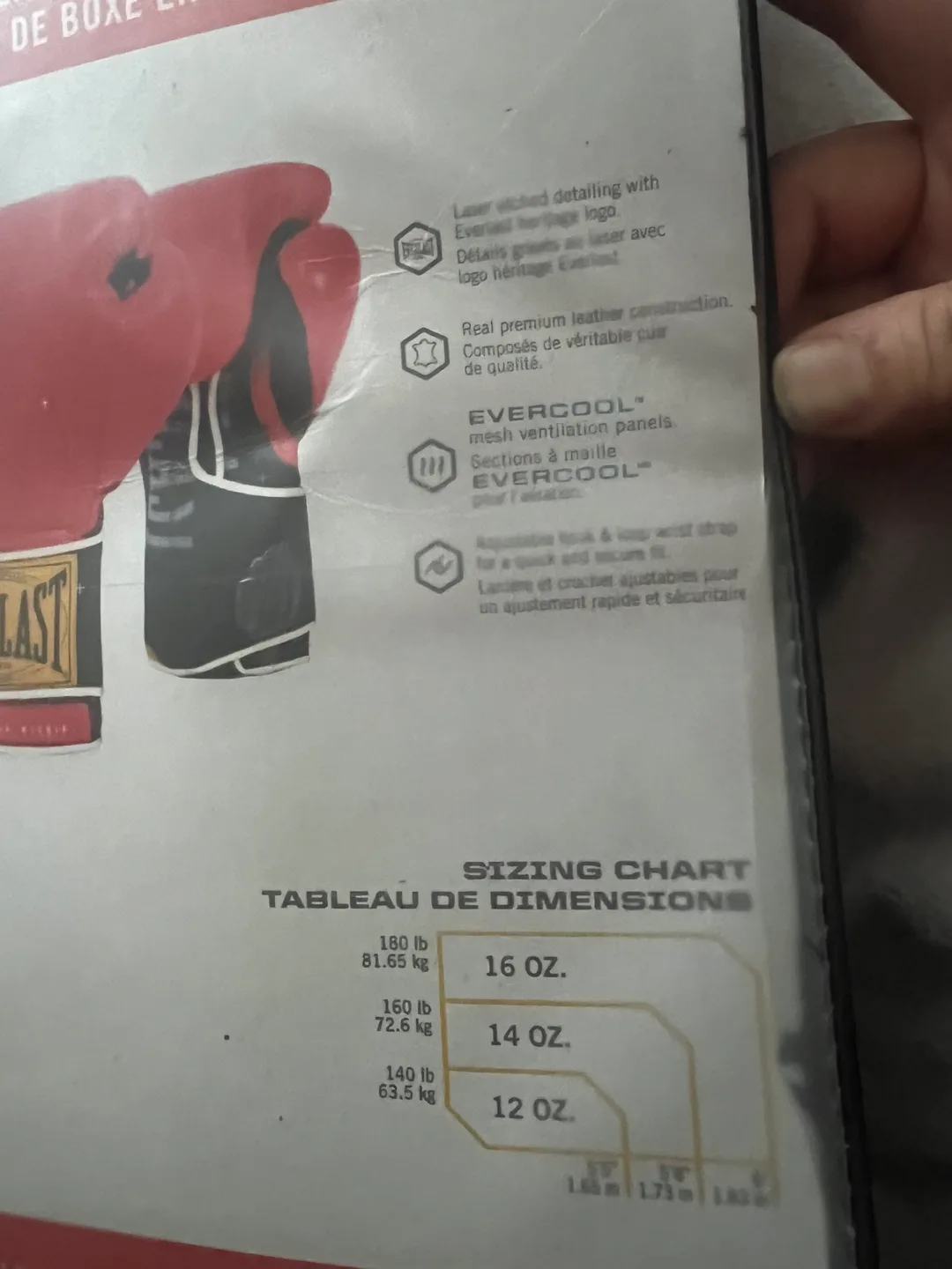 Everlast  Leather Boxing Gloves 12 oz - New image indicator(4)