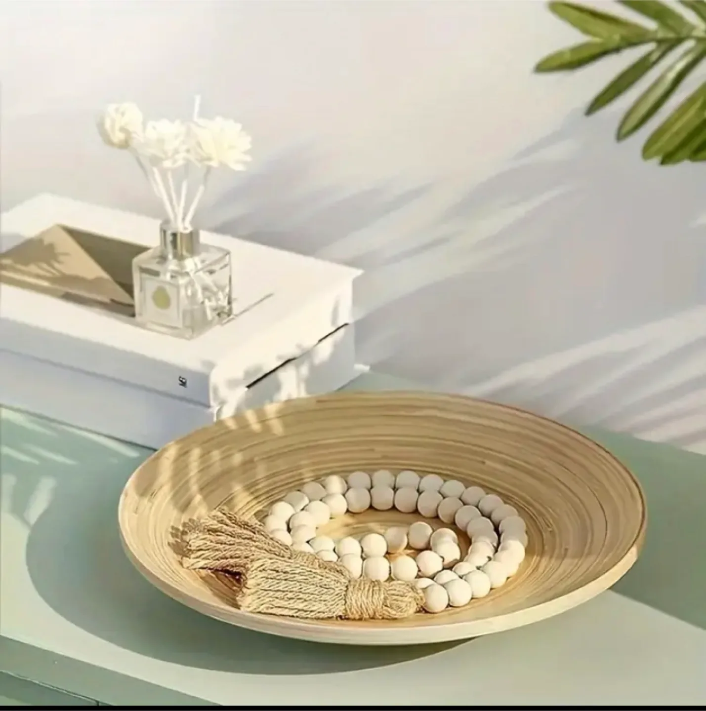 Wood Bead Garland with Jute Tassels image indicator(5)