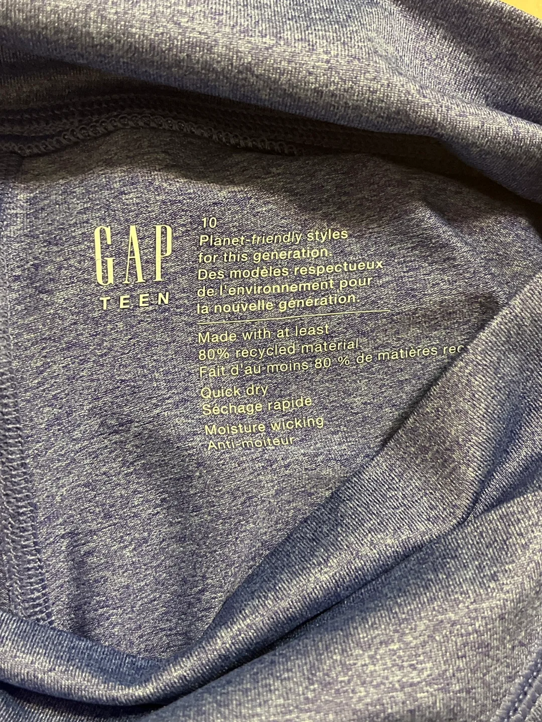 Gap Teen Blue Flare Leggings Size 10 image indicator(5)