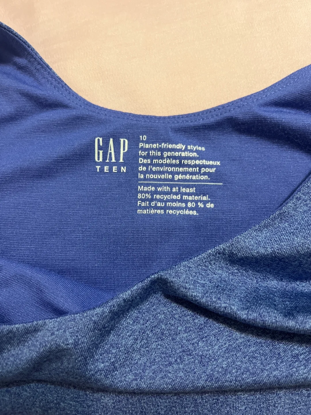 Gap Teen Blue Flare Leggings Size 10 image indicator(8)