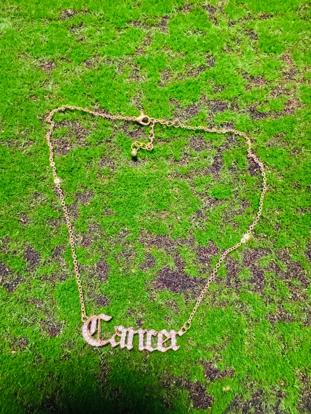 Cancer Zodiac Sign Rhinestone Necklace thumbnail
