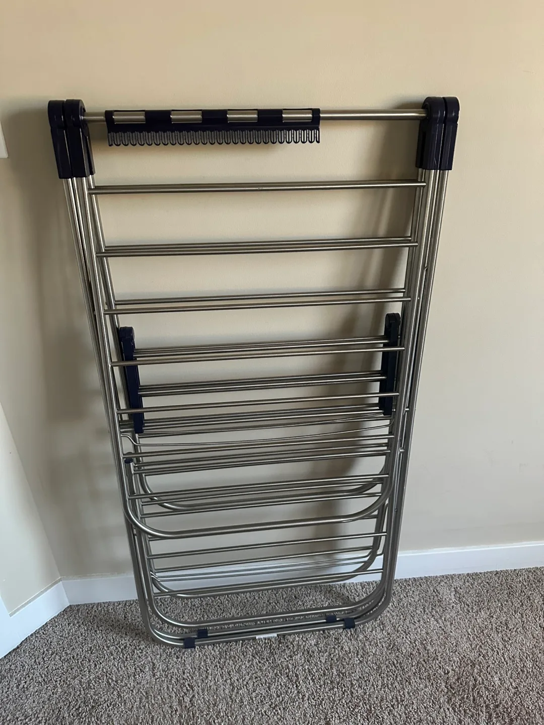 Foldable Clothes Drying Rack, Stainless Steel thumbnail