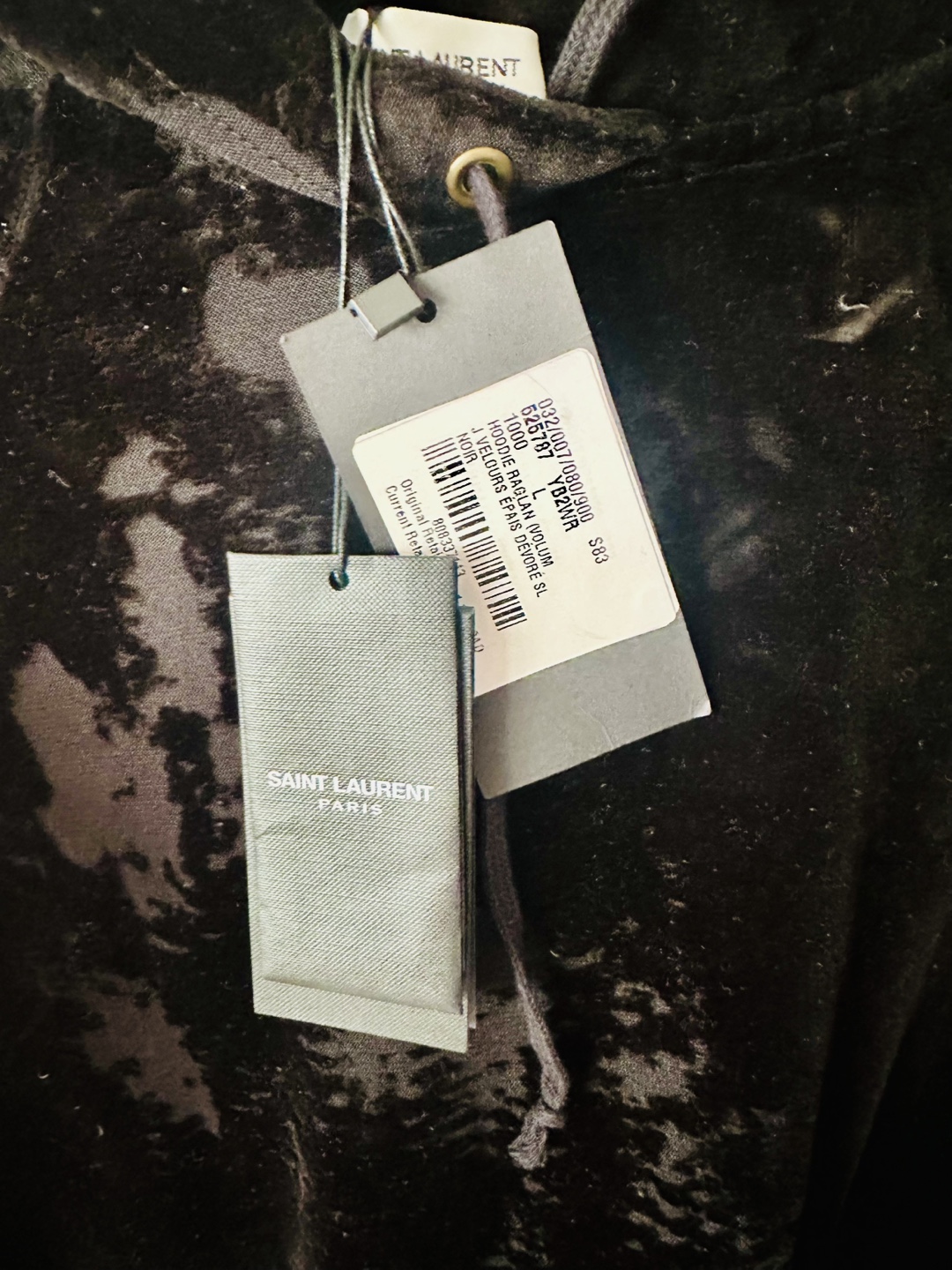Saint Laurent Hoodie Black Size SL original $1350 - photo 3