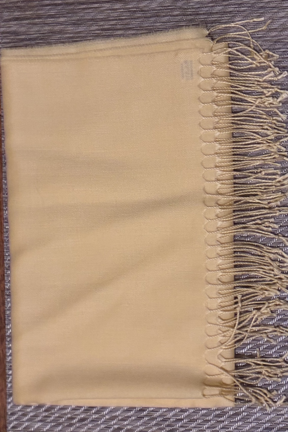 Pastel Yellow/Beige Pashmina Scarf