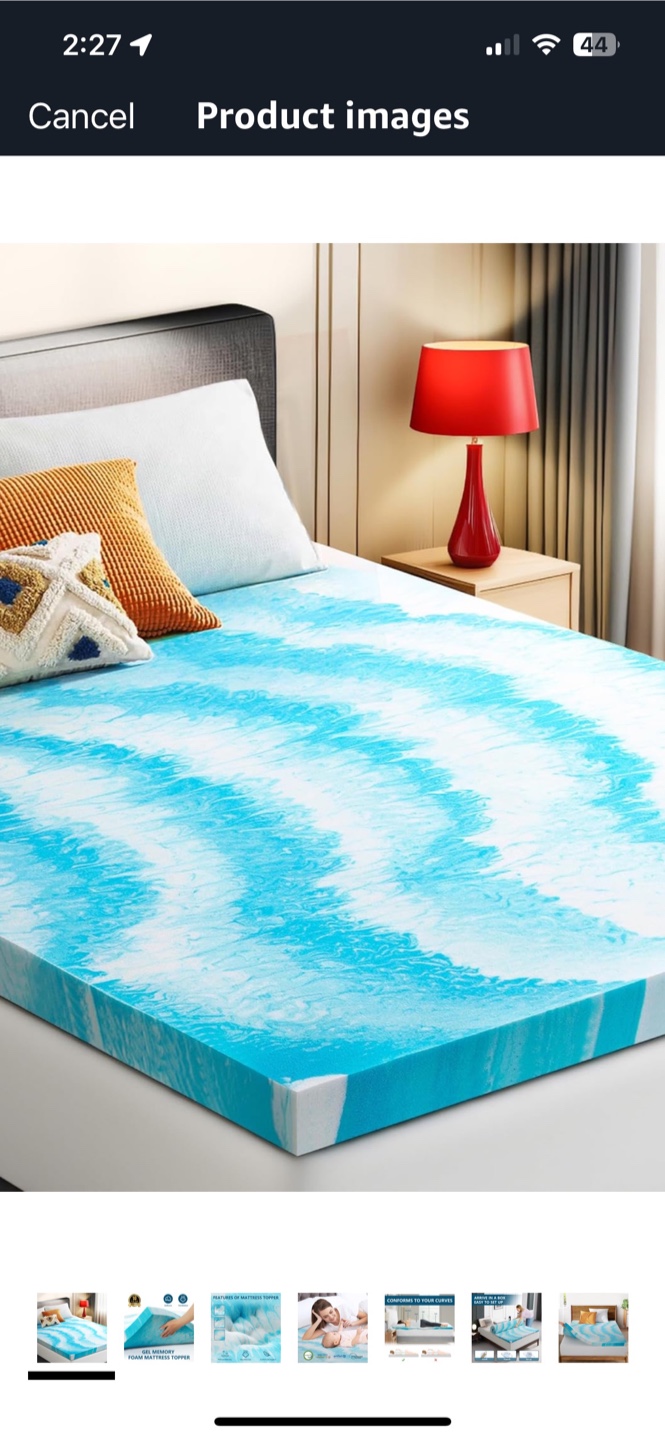 SakuraHome 3-Inch Queen Memory Foam Mattress Topper - photo 5