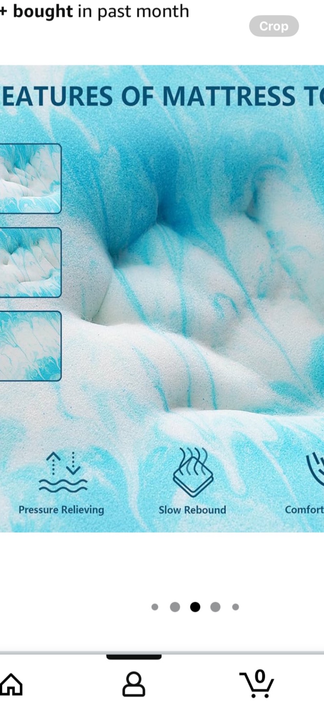 SakuraHome 3-Inch Queen Memory Foam Mattress Topper - photo 2