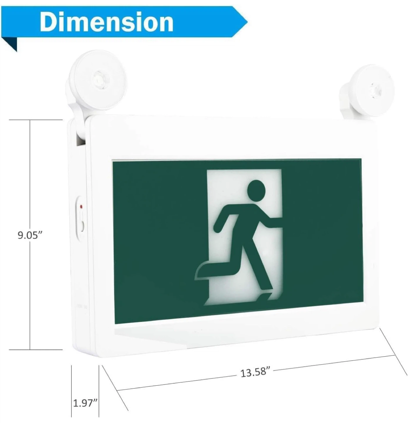 Exit Sign, pack of 4 LED Emergency Exit Lights with Backup Batte - photo 4
