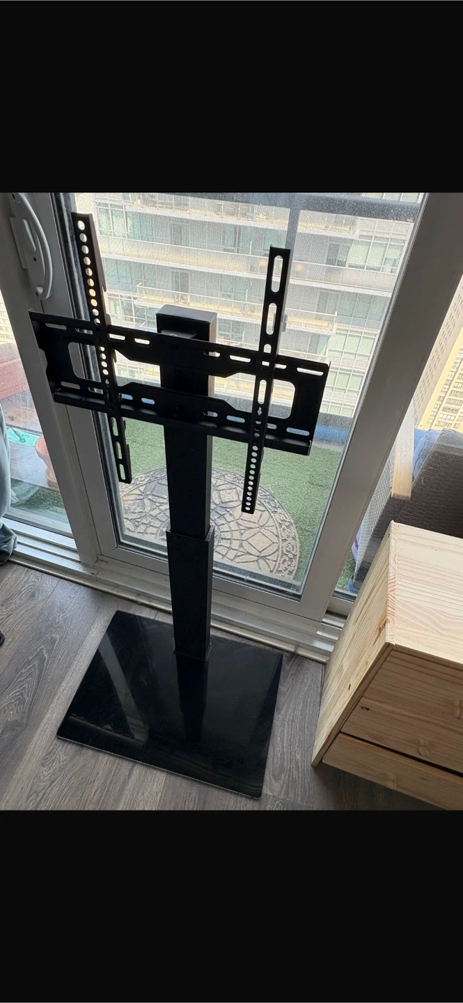 Black Universal TV Stand