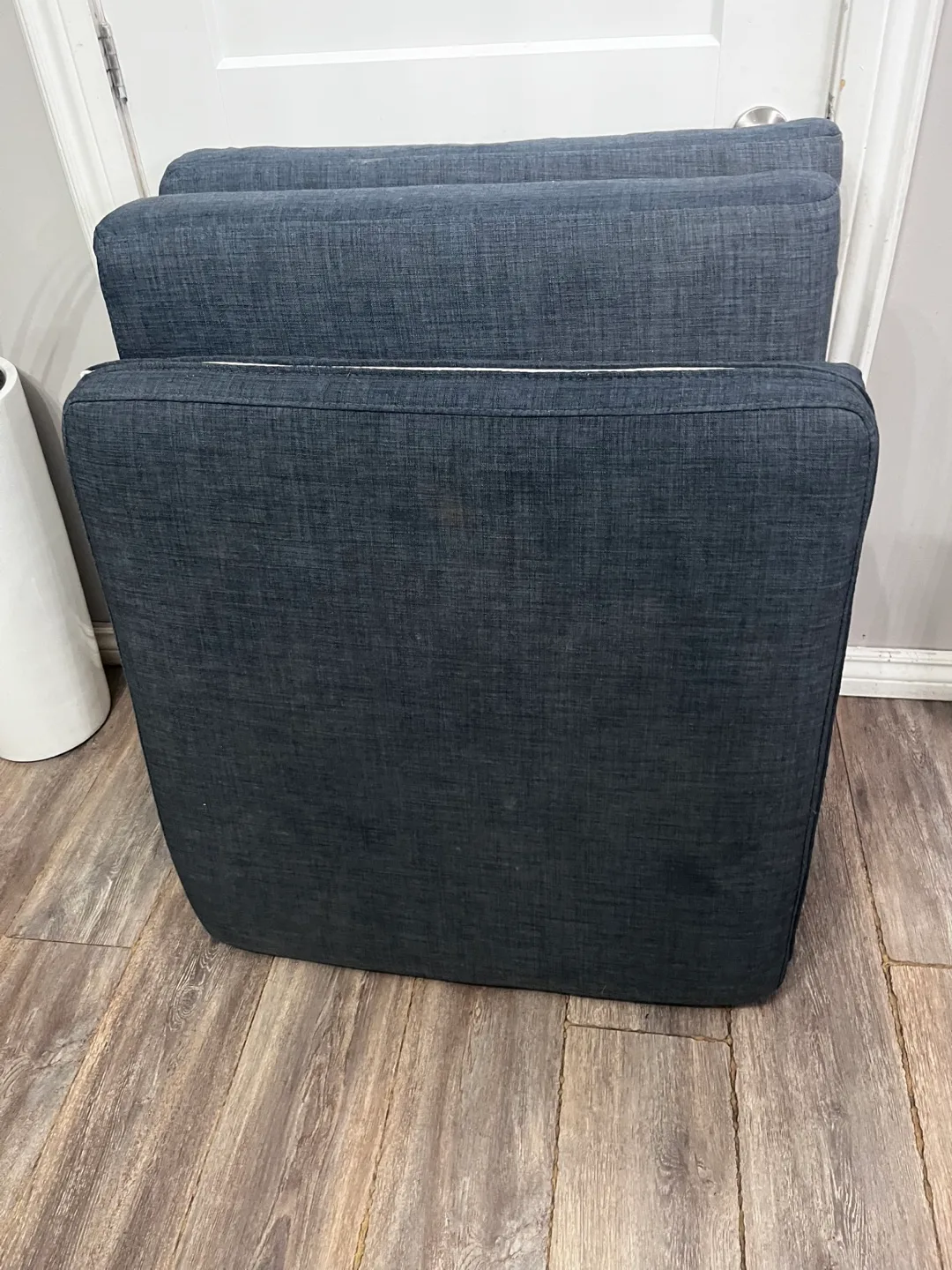 Navy blue couch Cushions thumbnail