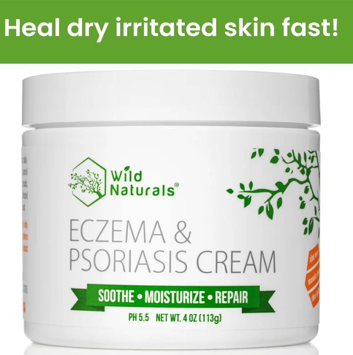Wild Naturals Eczema & Psoriasis Cream - 4 oz