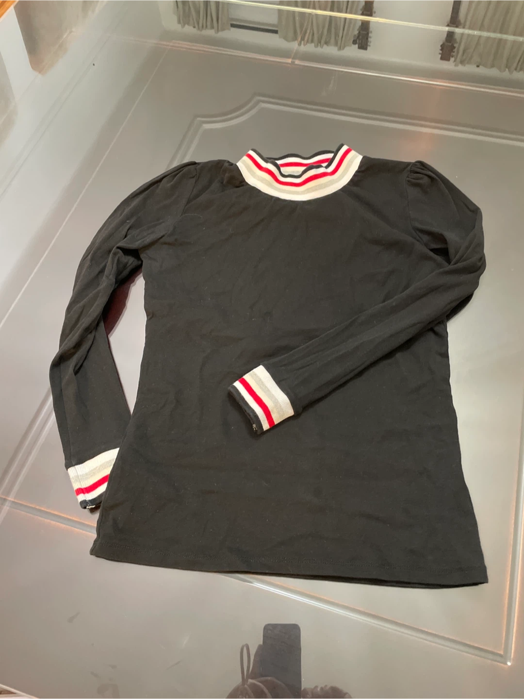 Black Long Sleeve Top