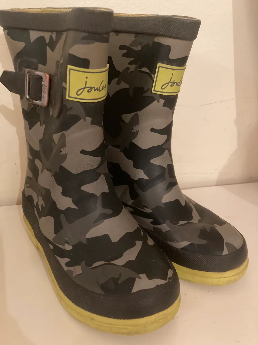 Joules Camo kids rubber Rain Boots - Size 11 US thumbnail