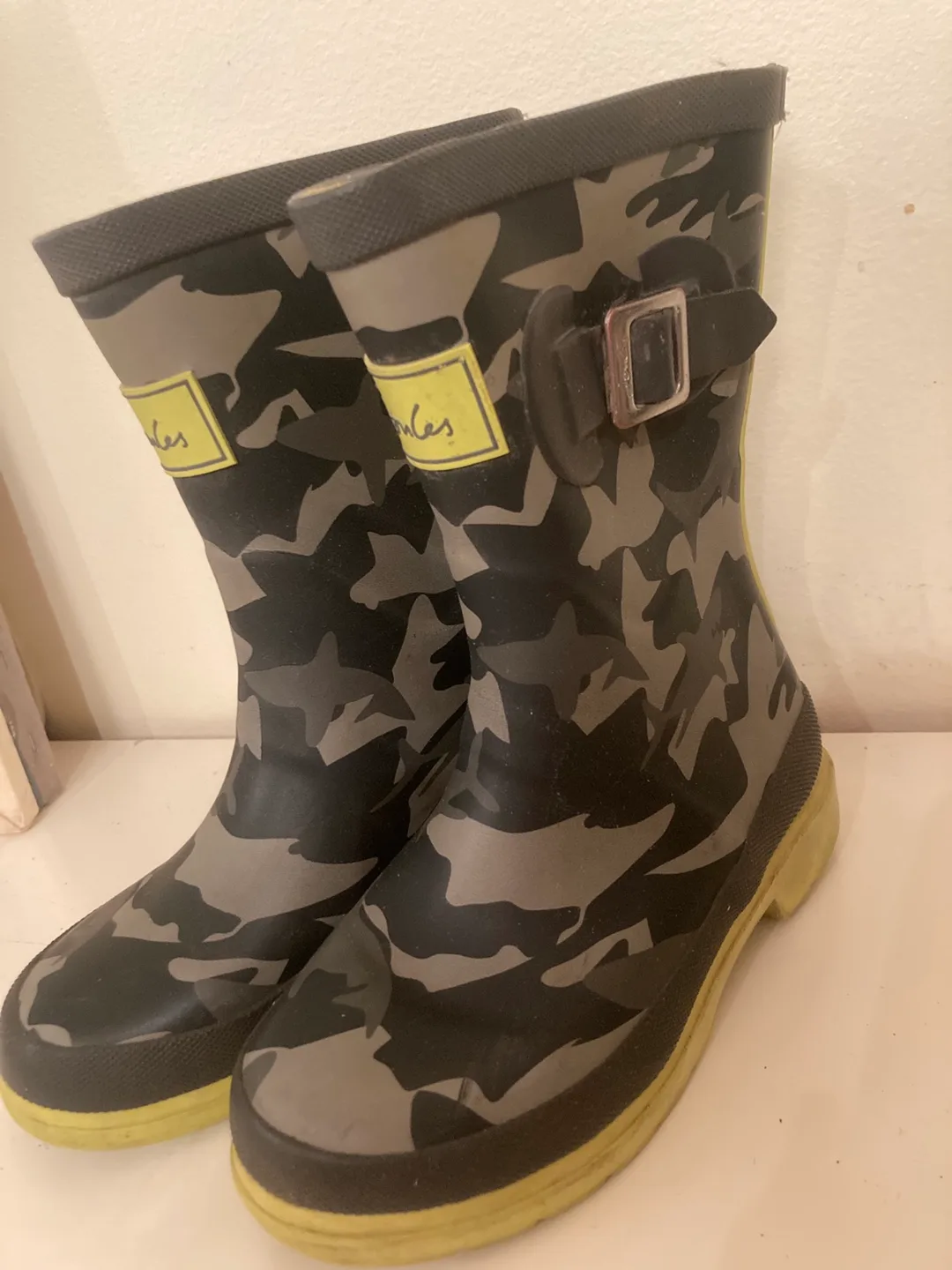 Joules Camo kids rubber Rain Boots - Size 11 US image indicator(2)