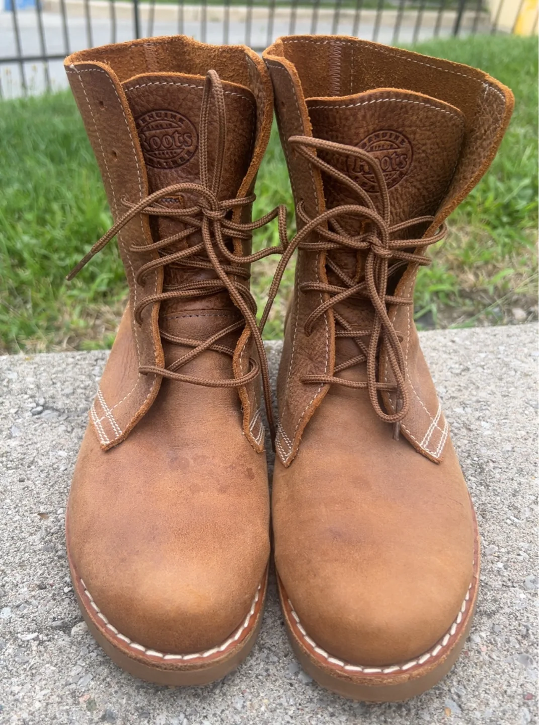 Roots Brown Leather Ankle Boots thumbnail