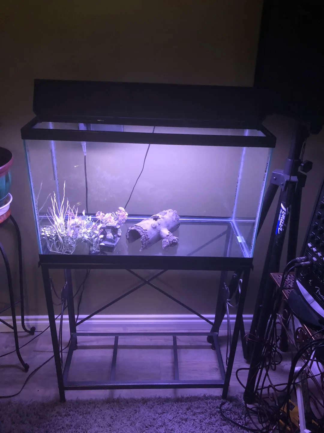 Aquarium with Stand 30 gallons with accessories image indicator(4)