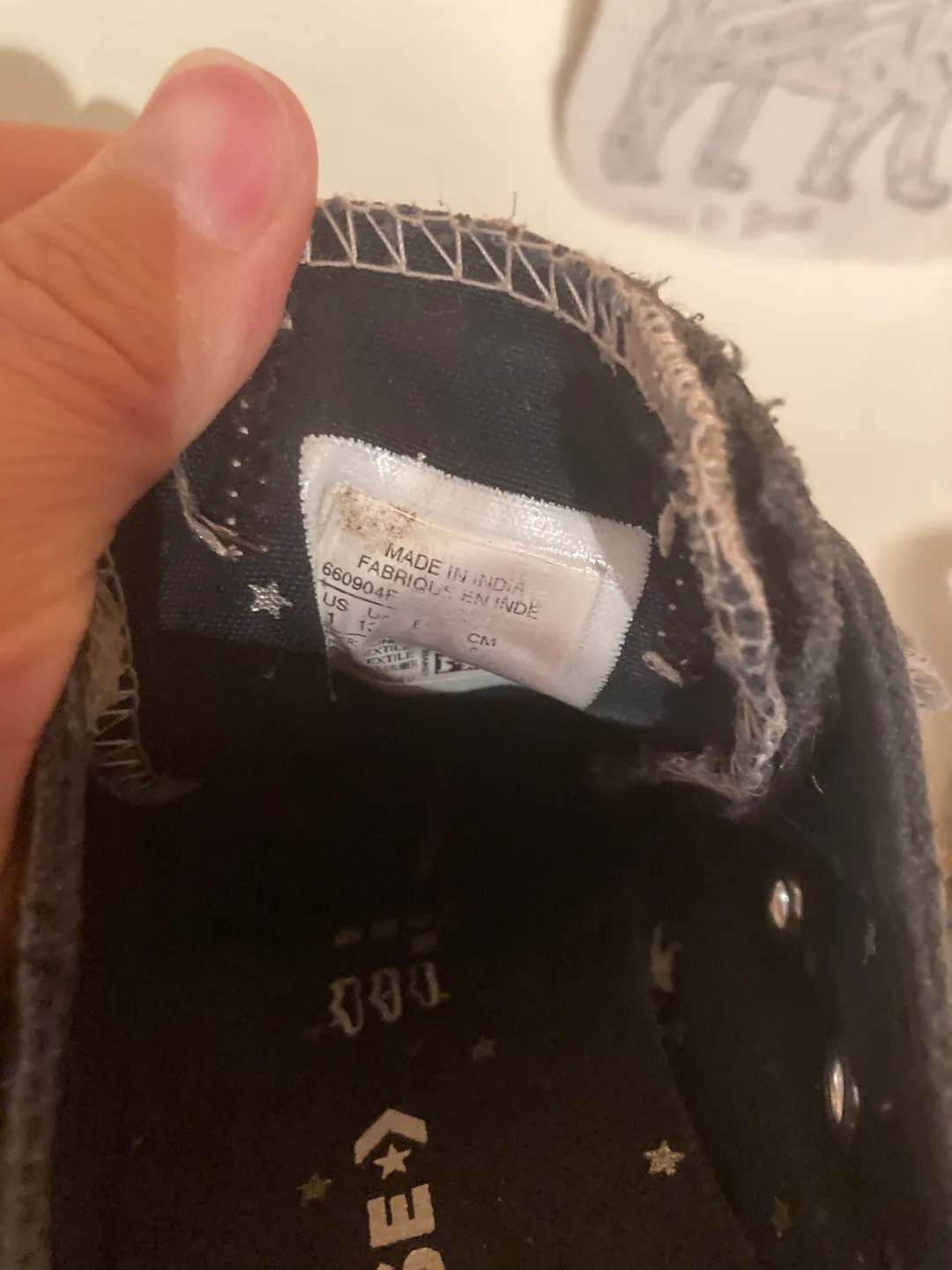 Converse All Star Black kids Sneakers - Size 1 image indicator(2)