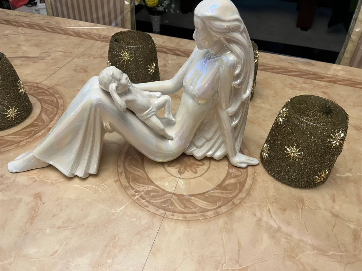 Mother and Child Ceramic Figurine image indicator(2)