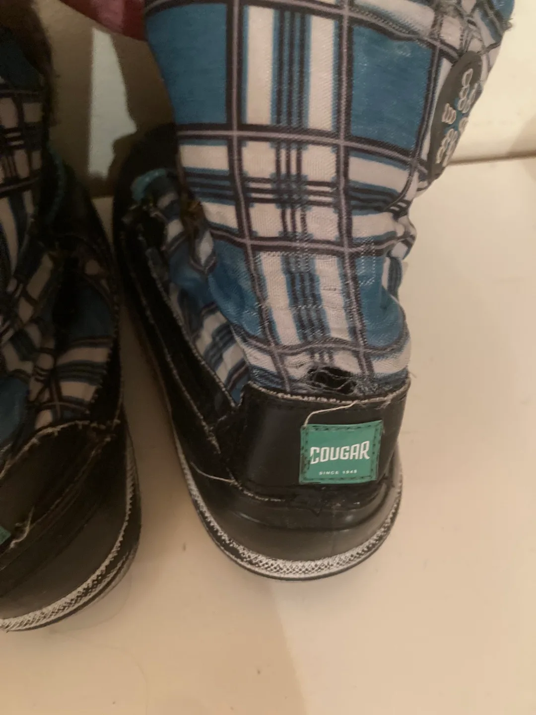 Cougar Plaid kids Winter Boots - size 11M image indicator(4)