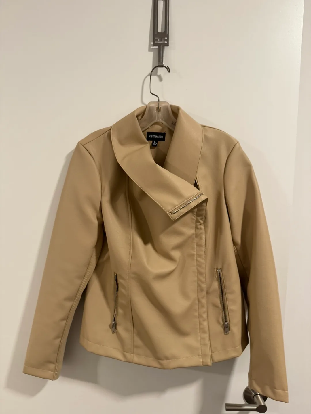 Steve Madden Faux Leather Jacket - Size L image indicator(3)