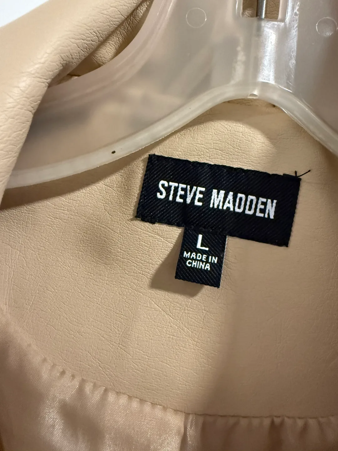 Steve Madden Faux Leather Jacket - Size L image indicator(2)