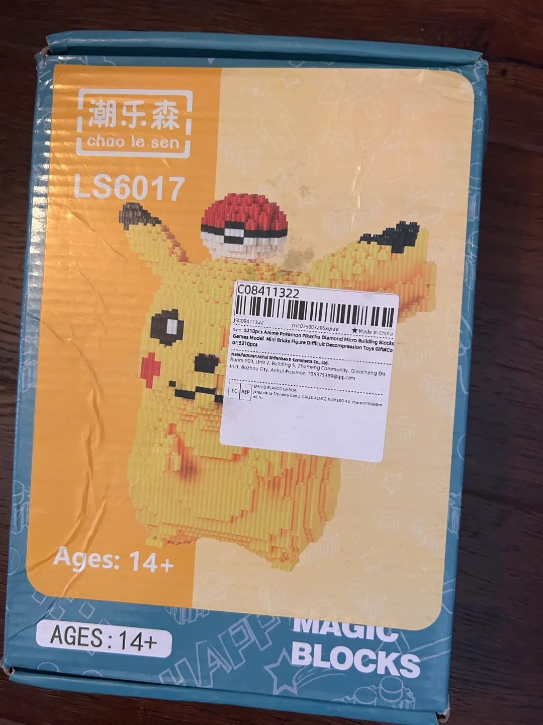 Pikachu Chao Le Sen Diamond Micro Blocks LS6017 thumbnail