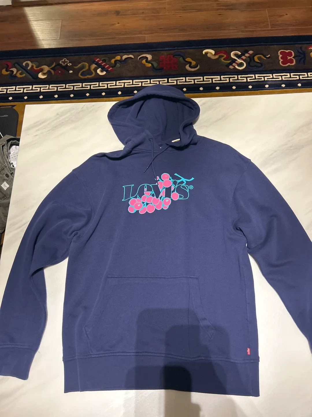 Men’s Dark Blue Levi’s Graphic Hoodie thumbnail